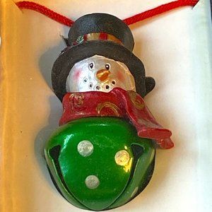Holiday Snowman Necklace - New in GIft Box